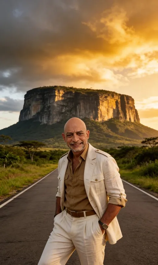 Carretera hacia el tepuy