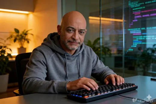 Teclado retroiluminado, sudadera gris